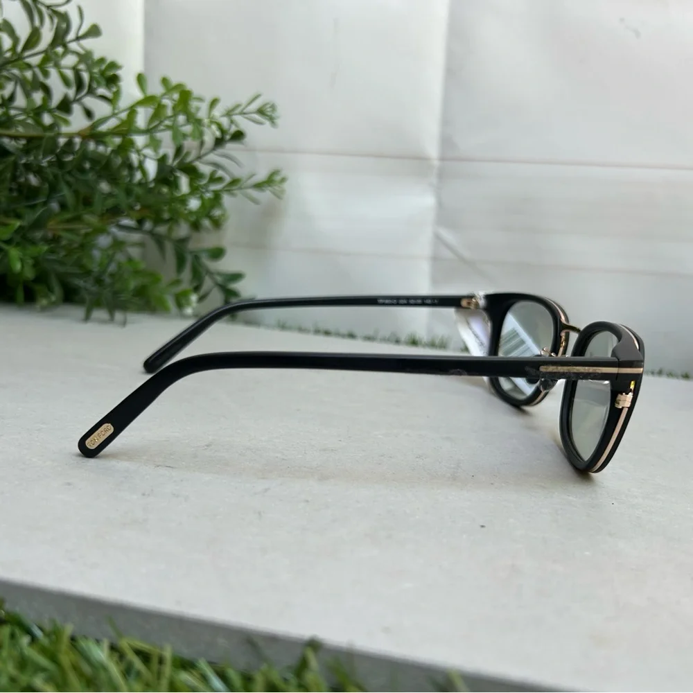 TOM FORD Tf 963-d O1b Shiny Black/Smoke gold Uv Protection 52-20-140 New unisex